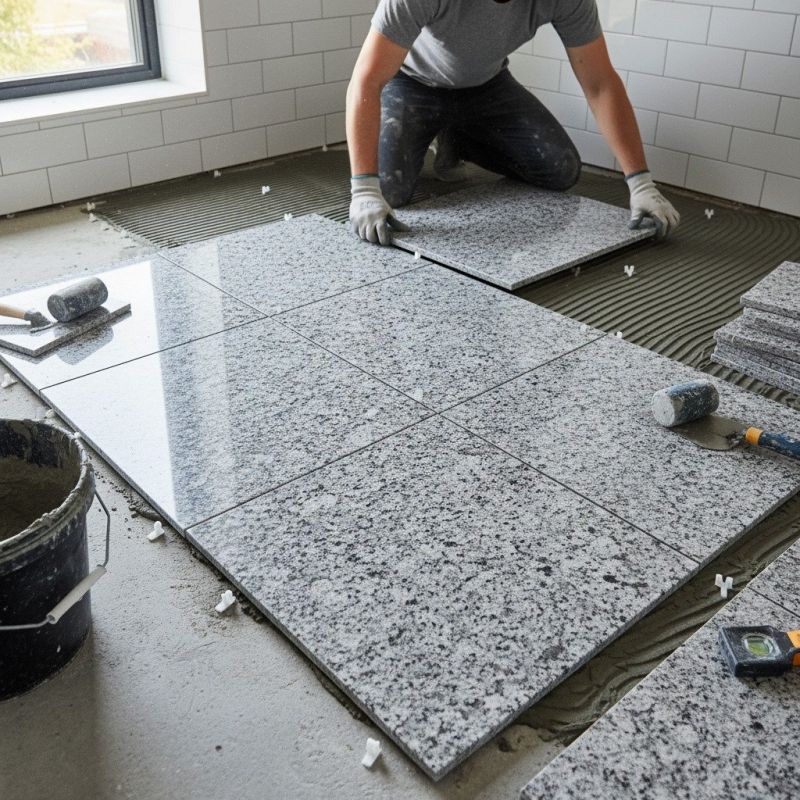 Marble Tile Floor Installation in Overland Park, KS